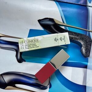 💋NIB💋 CLINIQUE ✨Papaya Pop✨ Lip Colour + Primer-a med toned peachy pink